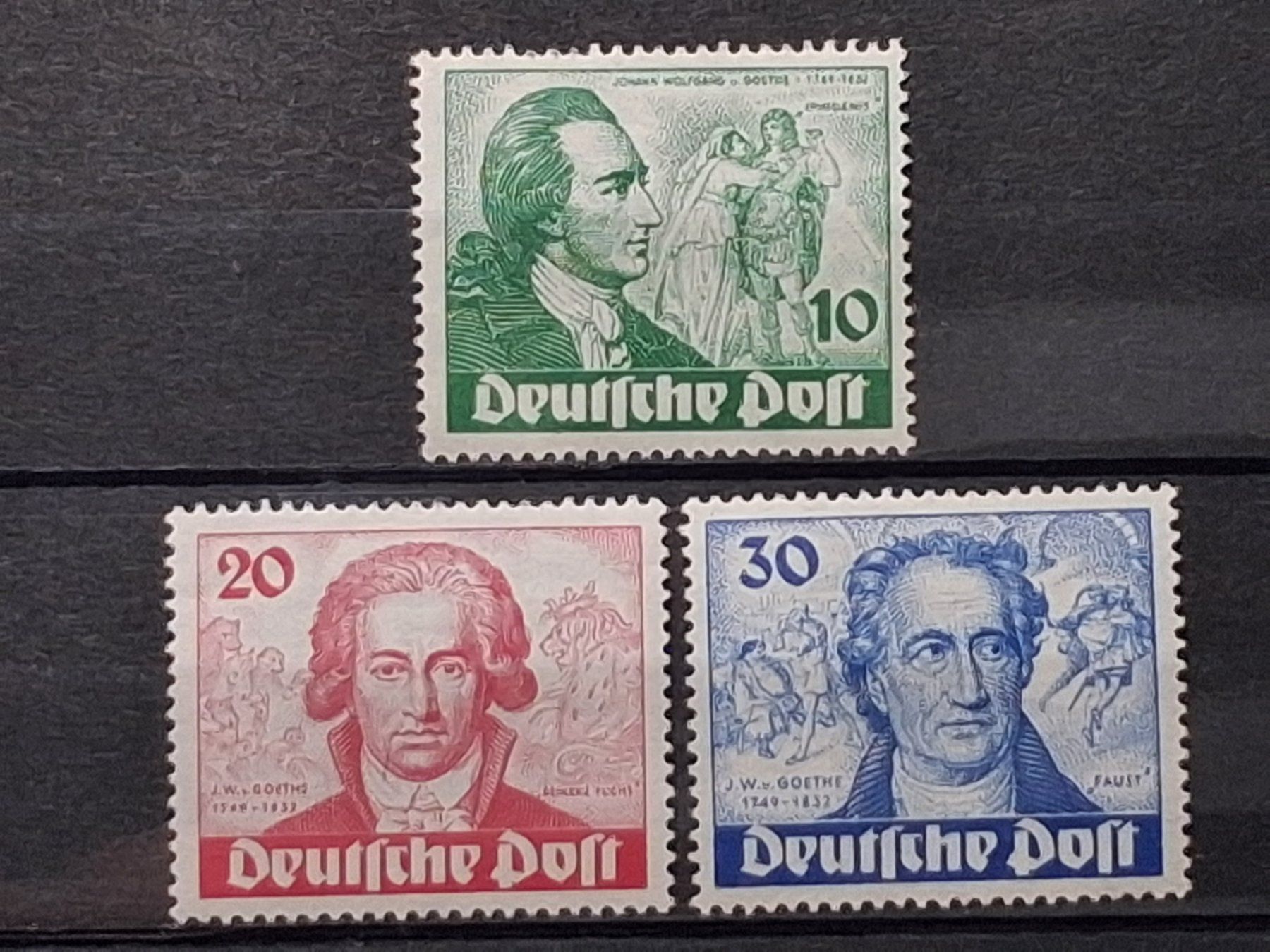 Tous les timbres: Berlin Goethe Nr.61-63 Postfrisch  320Fr – Neuf (Voir description) à Kriens par Nidfeld45 1