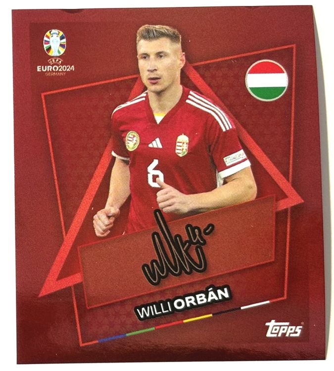 Topps EURO 2024 Swiss Edition Willy Orban SP mit Signatur Comprare su