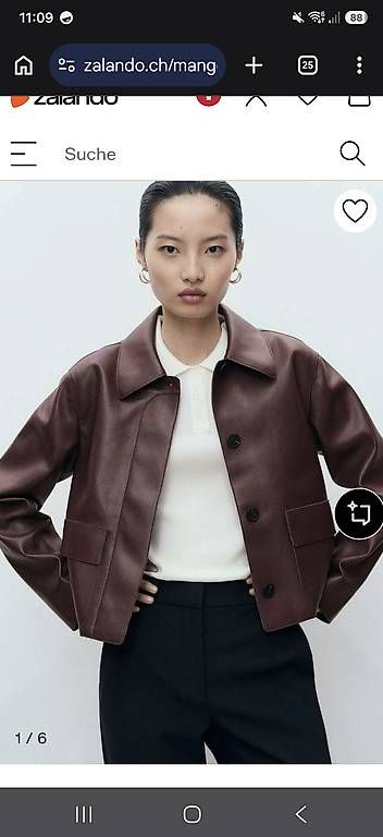 Jacken: Kunstlederjacke Mango – Gebraucht aus Teufen AR von jelenajk