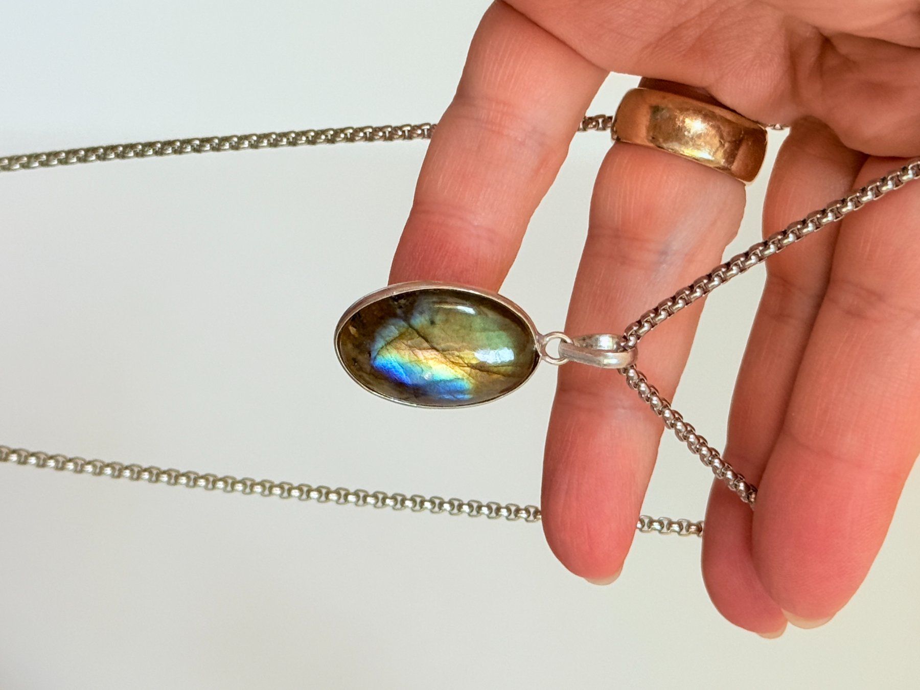 Catenine: Collier avec Labradorite – Nuovo e nell'imballaggio originale da Genève venduto da AWWA 4