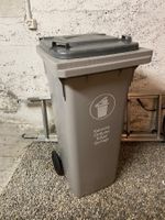 Roll-Abfallbehälter grau (Karton)