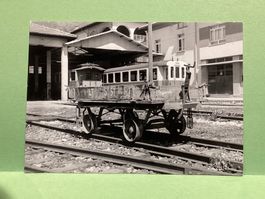 Originalfoto Waldburger Lugano Tesserete Bahn Güterwagen