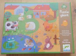 Djeco Puzzle Géant 70 x 50 cm, Puzzle zum Ertasten