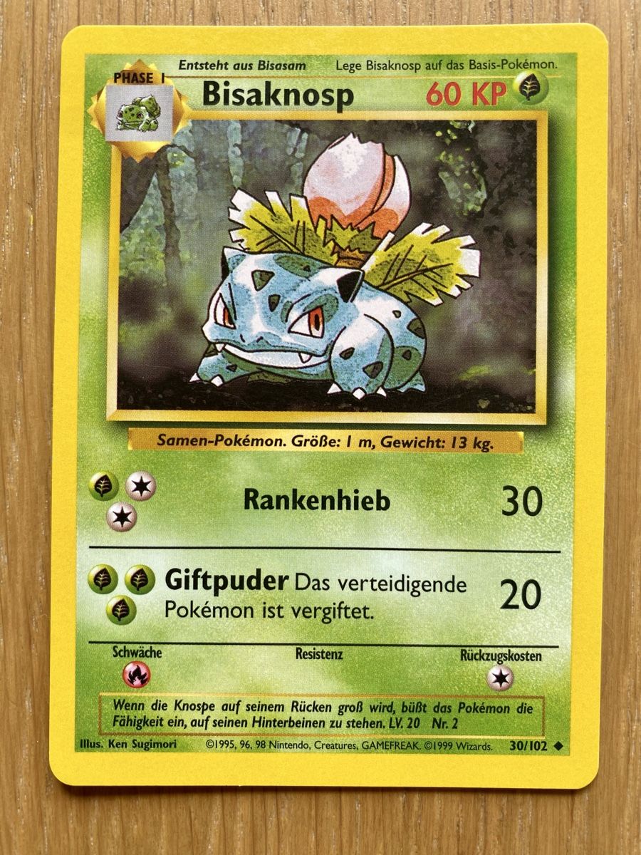 Pokémon Carte collezionabili: Pokémon Karten Set 6 Stück Basis Starter 1. Generation 1999 – Usato da Haldenstein venduto da lisipe 3