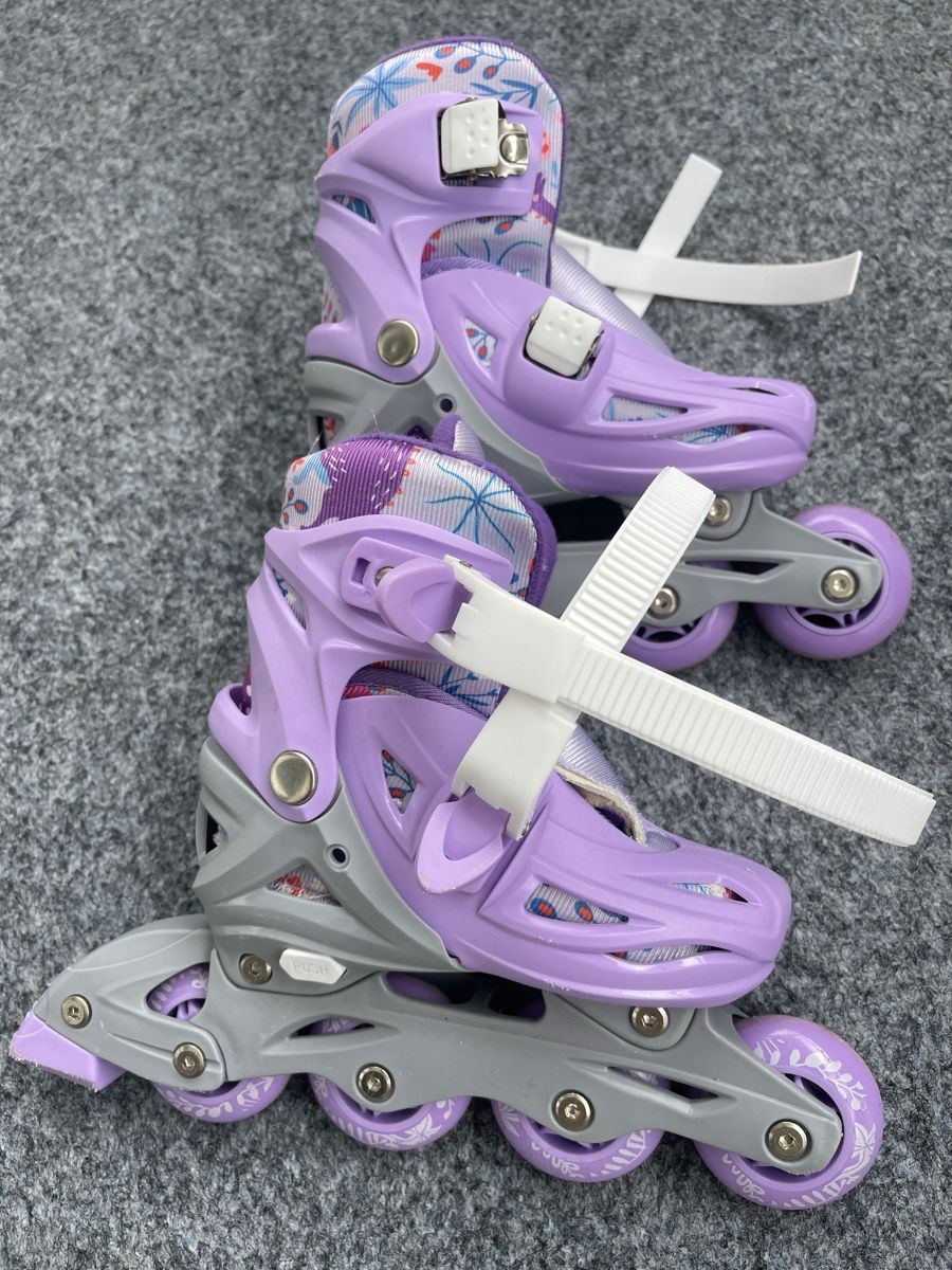 Inline-Skating & Rollschuhe: Adjustable Inline Skates - Purple, Size S – Gebraucht aus Steinen von ole_7py7 3