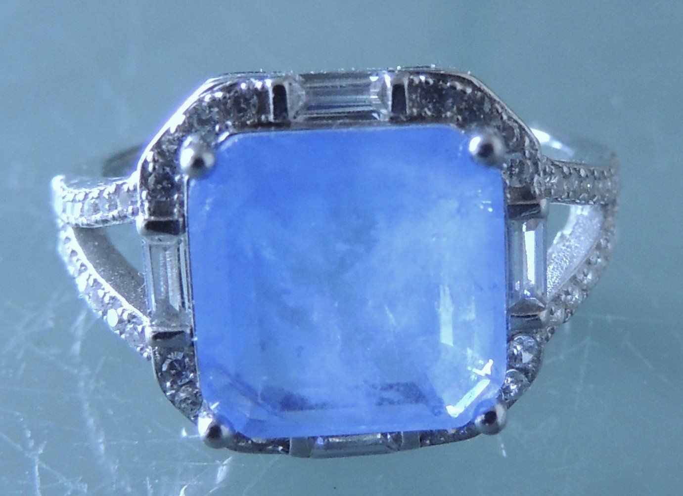 Anelli: Silber 925 Fingerring mit Schmucksteinen Gr. 57 – Usato da Waldenburg venduto da schaller707 6