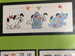 Stickpackung Permin Hunde 36x15 NEU im Set Neupreis 39.-