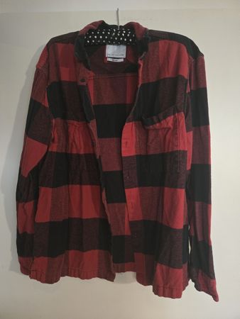 Bershka Hemd Holzfäller XL Rot Schwarz Top Zustand Herbst!