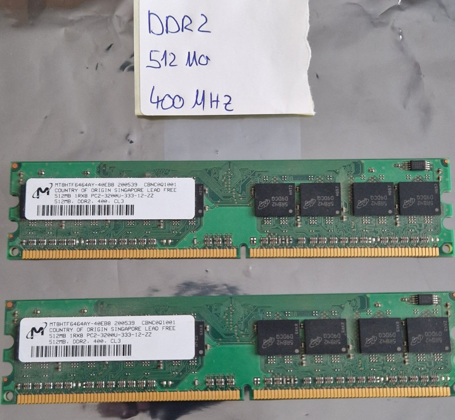 Memory / RAM: RAM DDR2-512MB-400MHZ – Gebraucht aus Villaz-st-Pierre von BIstroide