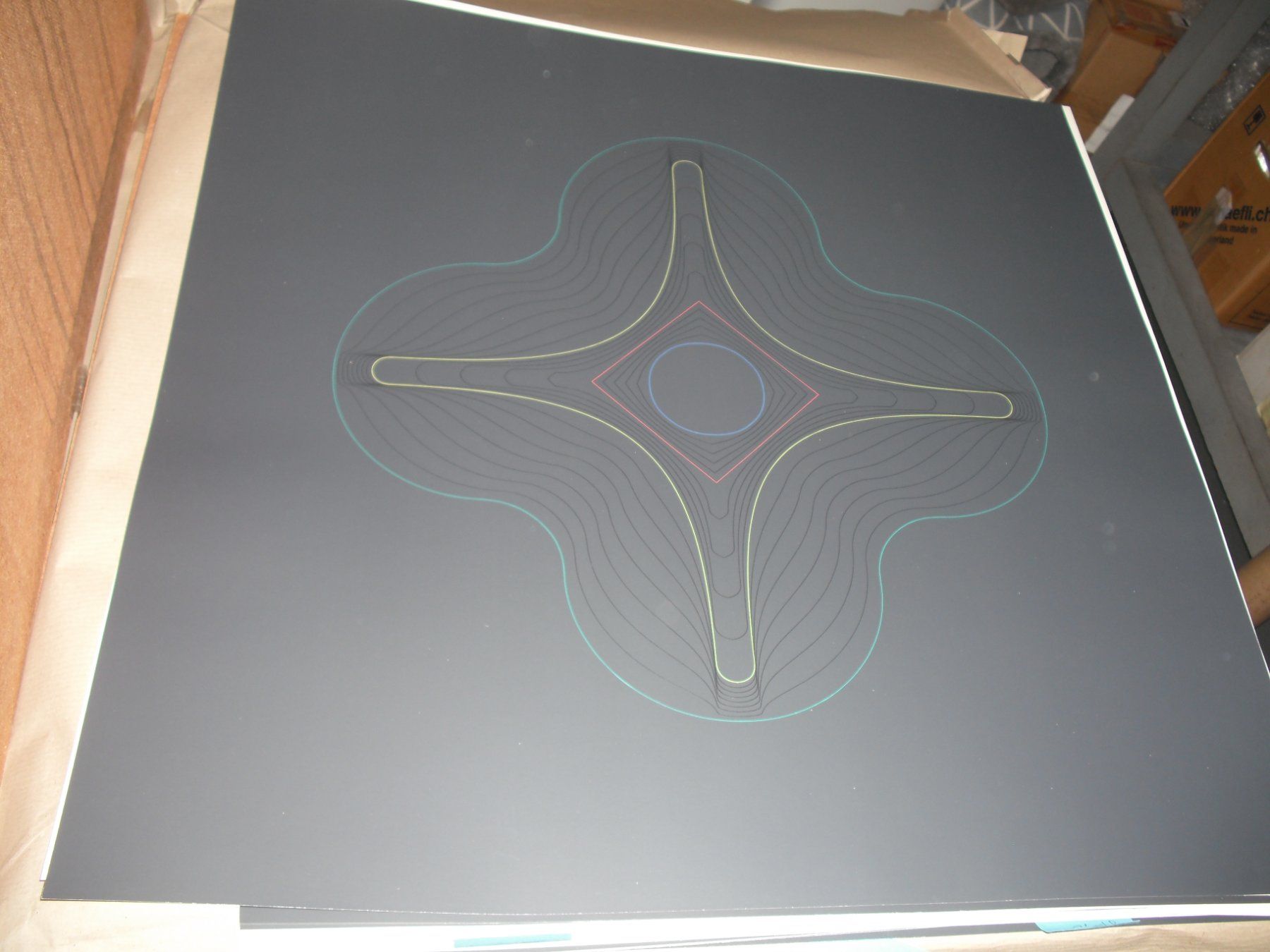 Grafica & Litografie: Karl Gerstner Serigraphie, Nr. 61/99, Signiert – Usato da Koblenz venduto da 70tschibu 3