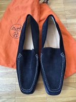 Mocassins Hermès daim noir, taille 41