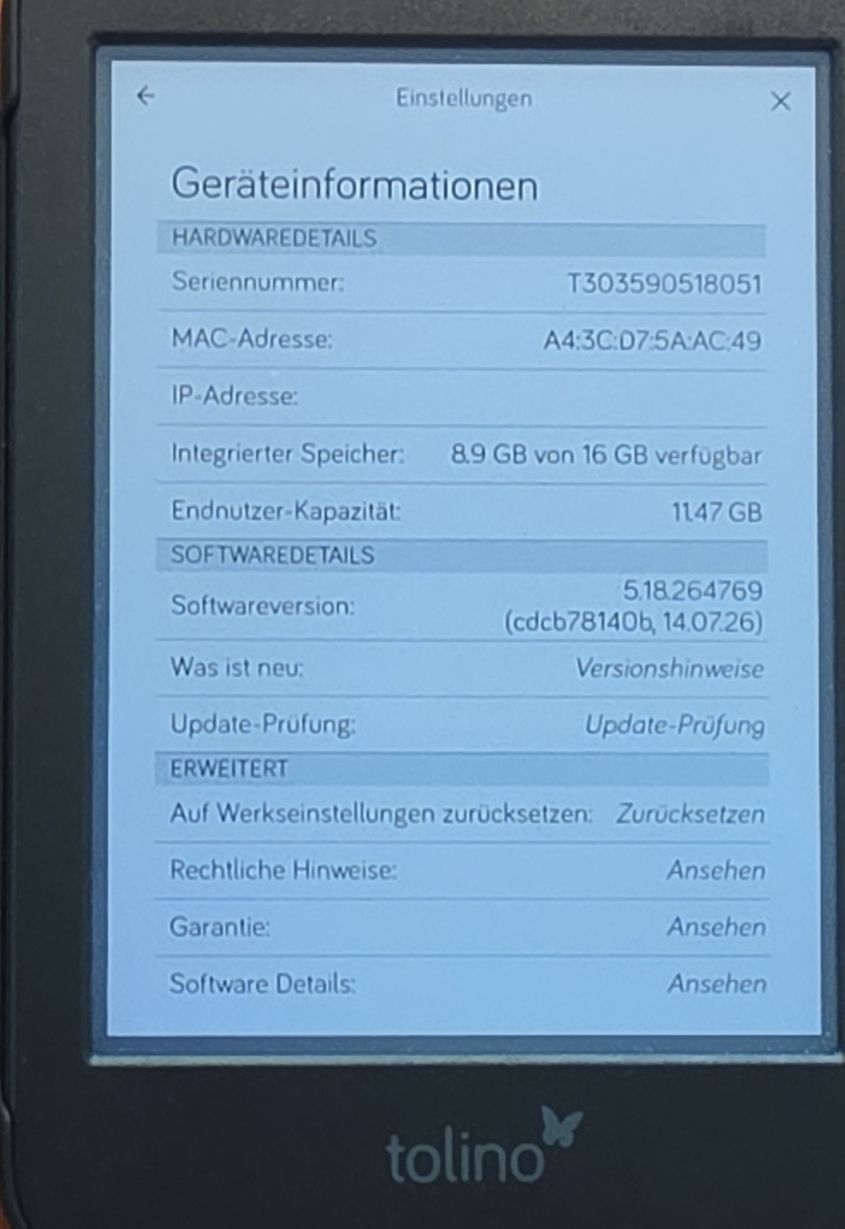 Tolino Tablettes PC: Tolino Shine Color E-Reader mit Schutzhülle – D'occasion à Wädenswil par Austin1 2