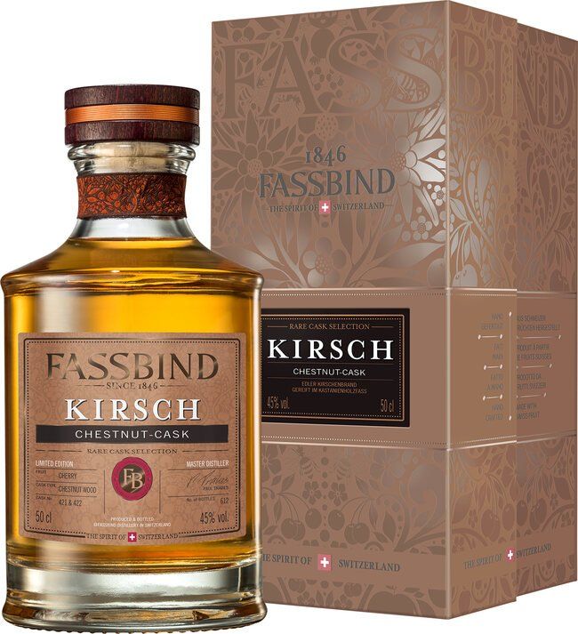 Spirituosen: FASSBIND RARE CASK SELECTION KIRSCH CHESTNUT-CASK – Neu und originalverpackt aus Menziken von Beguan