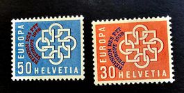 SCHWEIZ - EUROPA Satz Montreux ** 1959