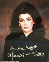 Marina Sirtis Star Trek Autogramm signiert Foto 20x25cm