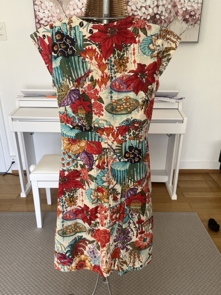 Vestiti: Kleid mit Blumenmuster, Baumwolle, M – Usato da Solothurn venduto da Bobesch08 5