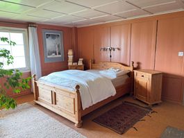 Massives Kiefernholz Bett 140 x 190 cm - Landhausstil
