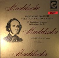 Mendelssohn – Piano Music – Vol. 1 (3 LP-Box-Set)