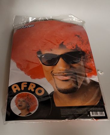 Party Perücke Afro rot
