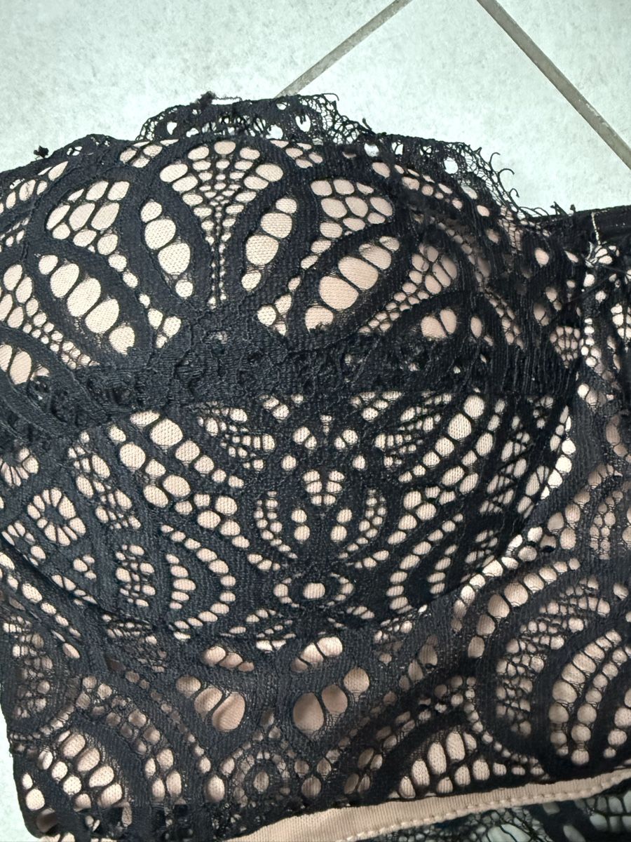 Top: Schwarzes Spitzen Bustier – Nuovo (secondo la descrizione) da Vaduz venduto da GiuliaSu 3