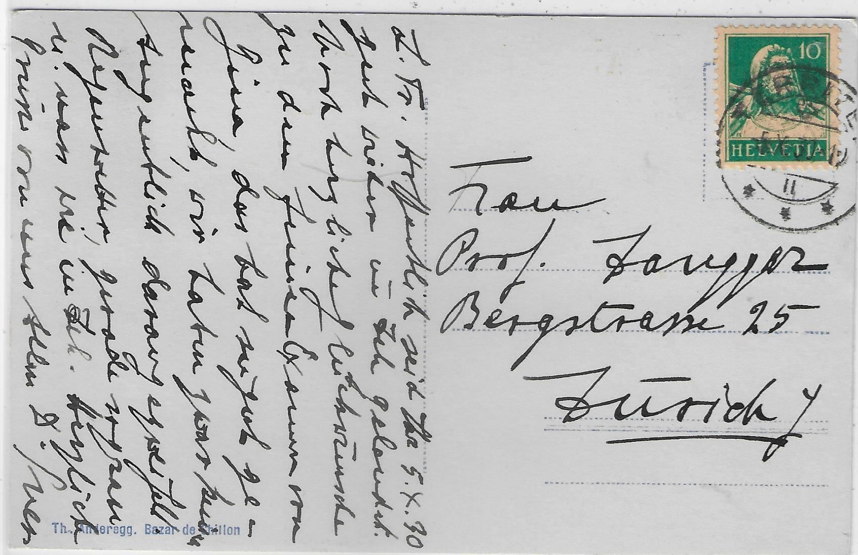 Cartoline postali: Chateau de Chillon – Usato da Ettingen venduto da Kartenplanet 1