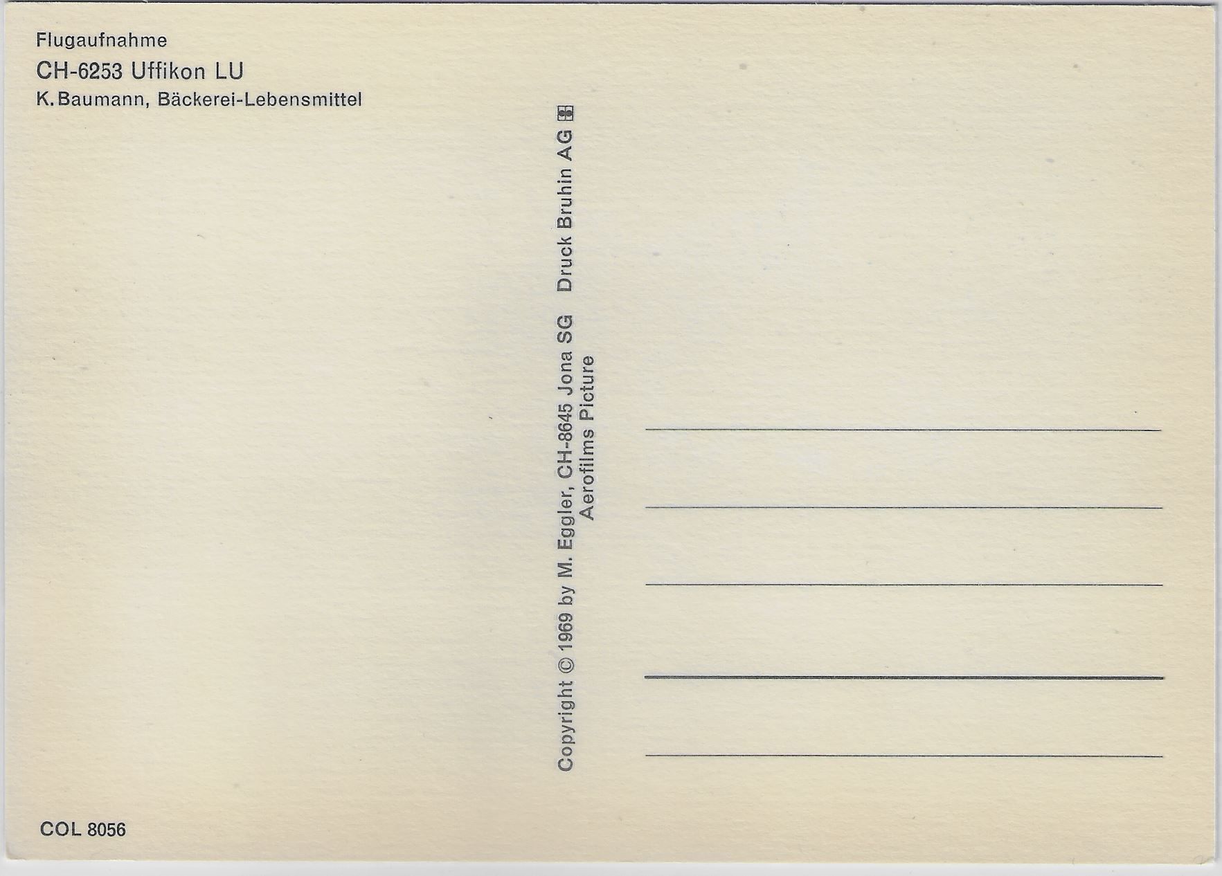 Cartoline postali: Flugaufnahme Uffikon LU – Usato da Ettingen venduto da Kartenplanet 1