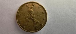 Pièce 20 Cent Euro Italie 2002 BE