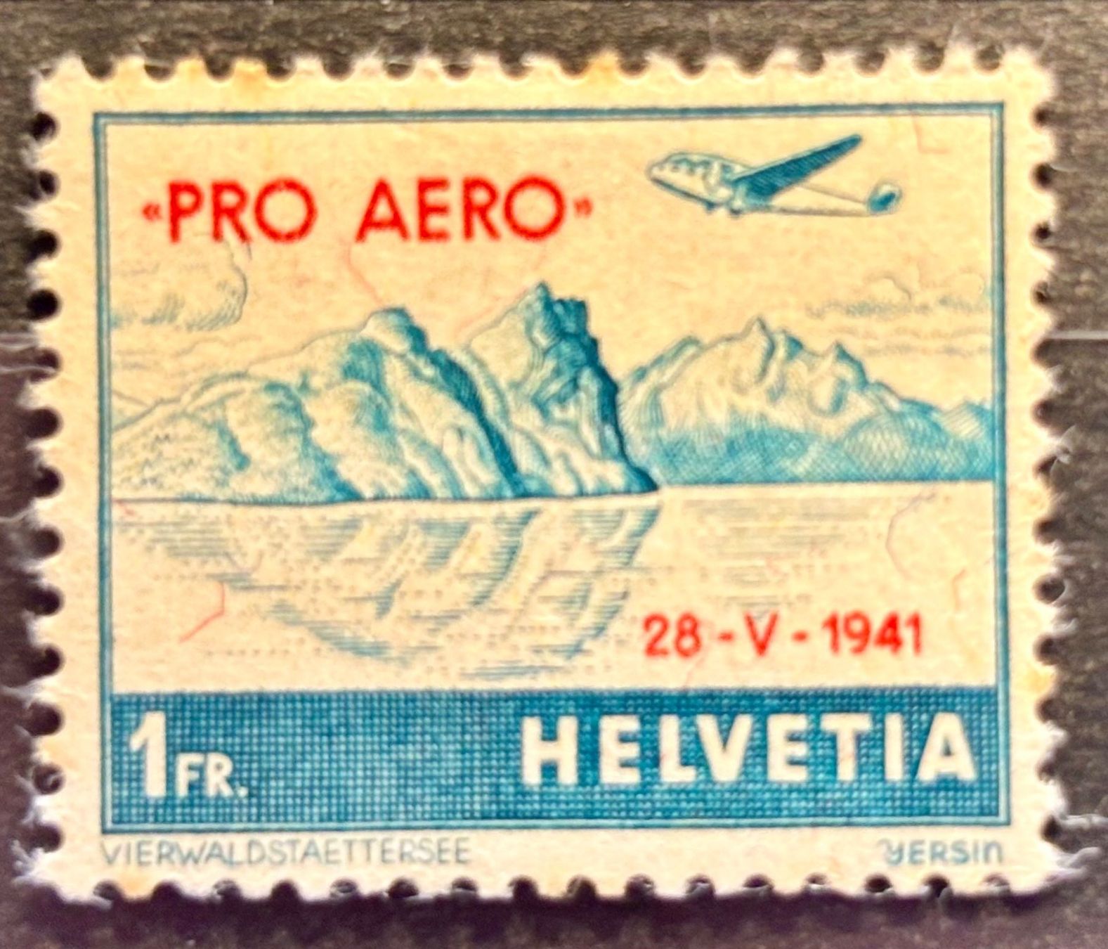 Alle Briefmarken: Flugpost 1941, ungest. – Gebraucht aus Gersau von Mysuru2001