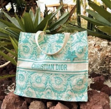 Dior Tasche Stoff mintgrün 