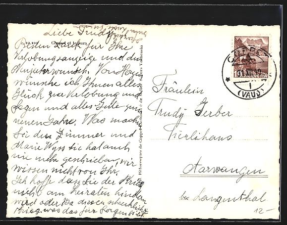 Cartoline postali: Coppet, Ortsansicht vom Wasser gesehen – Usato da Berlin venduto da bartko-reher 1