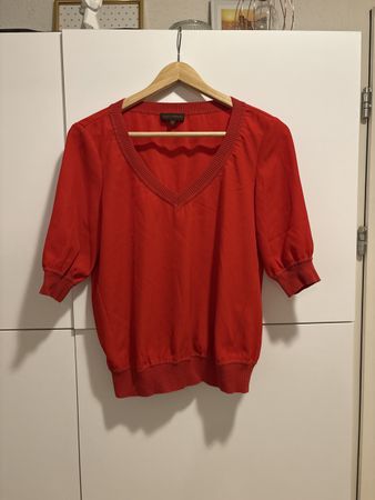 T shirt Adolfo Dominguez Chemisier rouge Taille 36 État Top!
