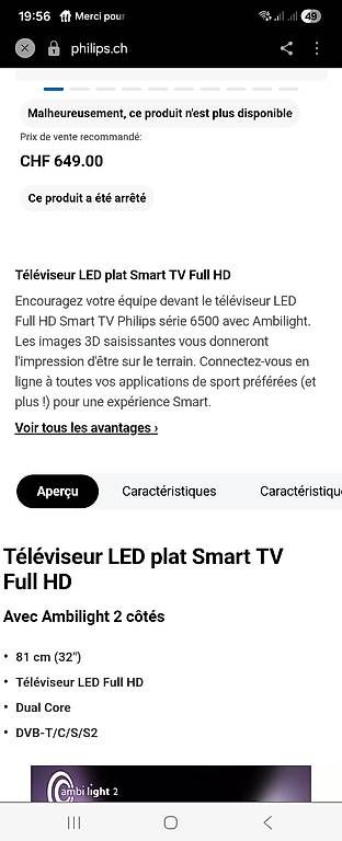 Televisori: TV 32" philips – Usato da La Tour-de-Peilz venduto da Damegud 2