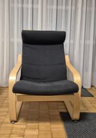 IKEA POÄNG Sessel, anthrazit