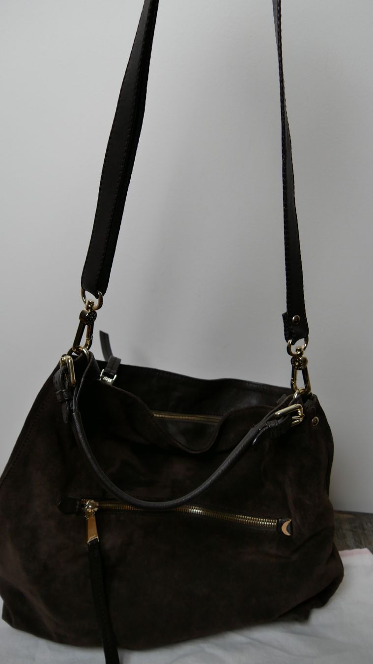 Abro Borse da donna: Abro Wildledertasche braun Shopper weiches Leder echt – Nuovo e nell'imballaggio originale da Zürich venduto da julia_vina 8