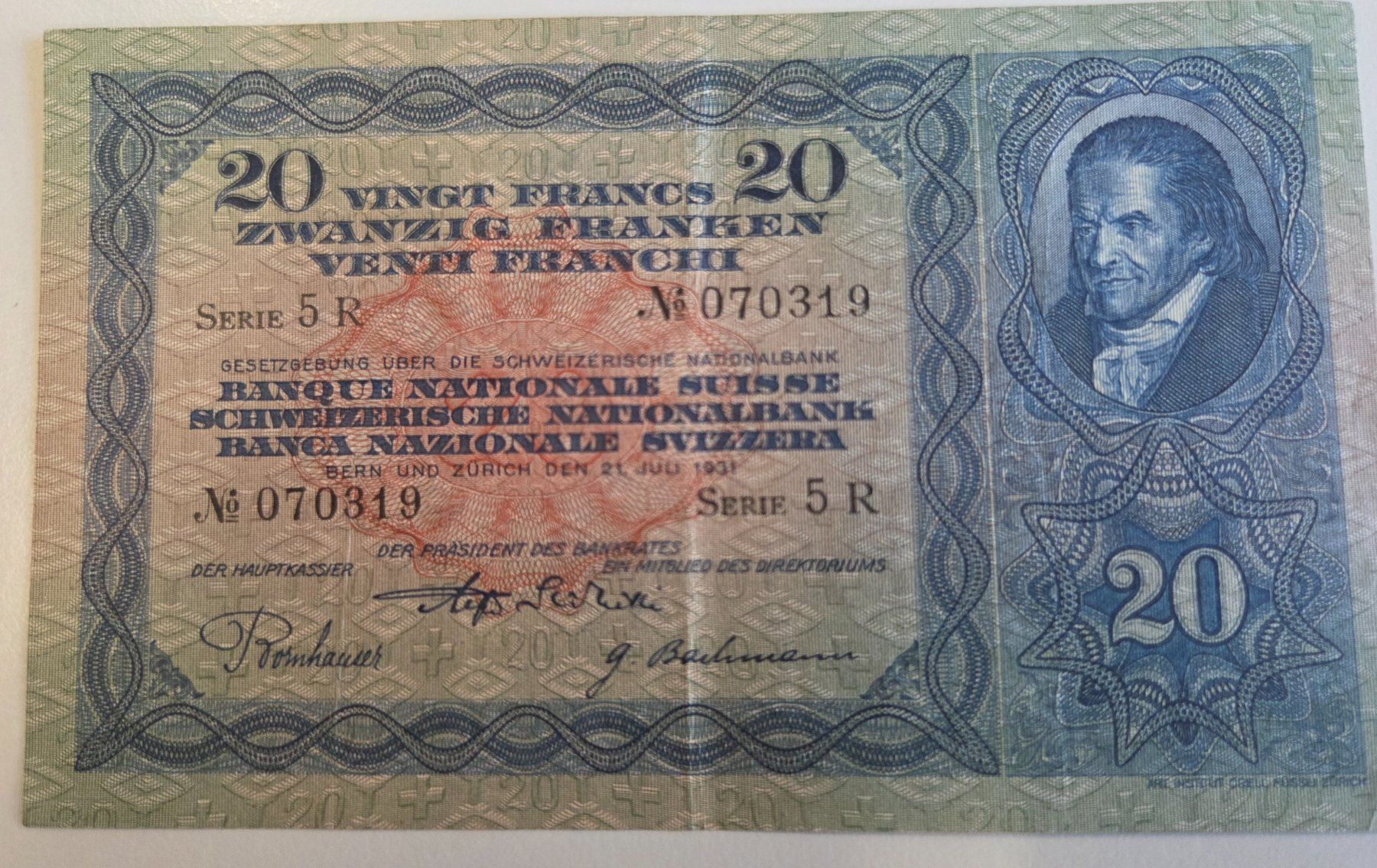 Banknoten: Alte Schweizer Banknoten – Neu (gemäss Beschreibung) aus Pratteln von rolf4133 9