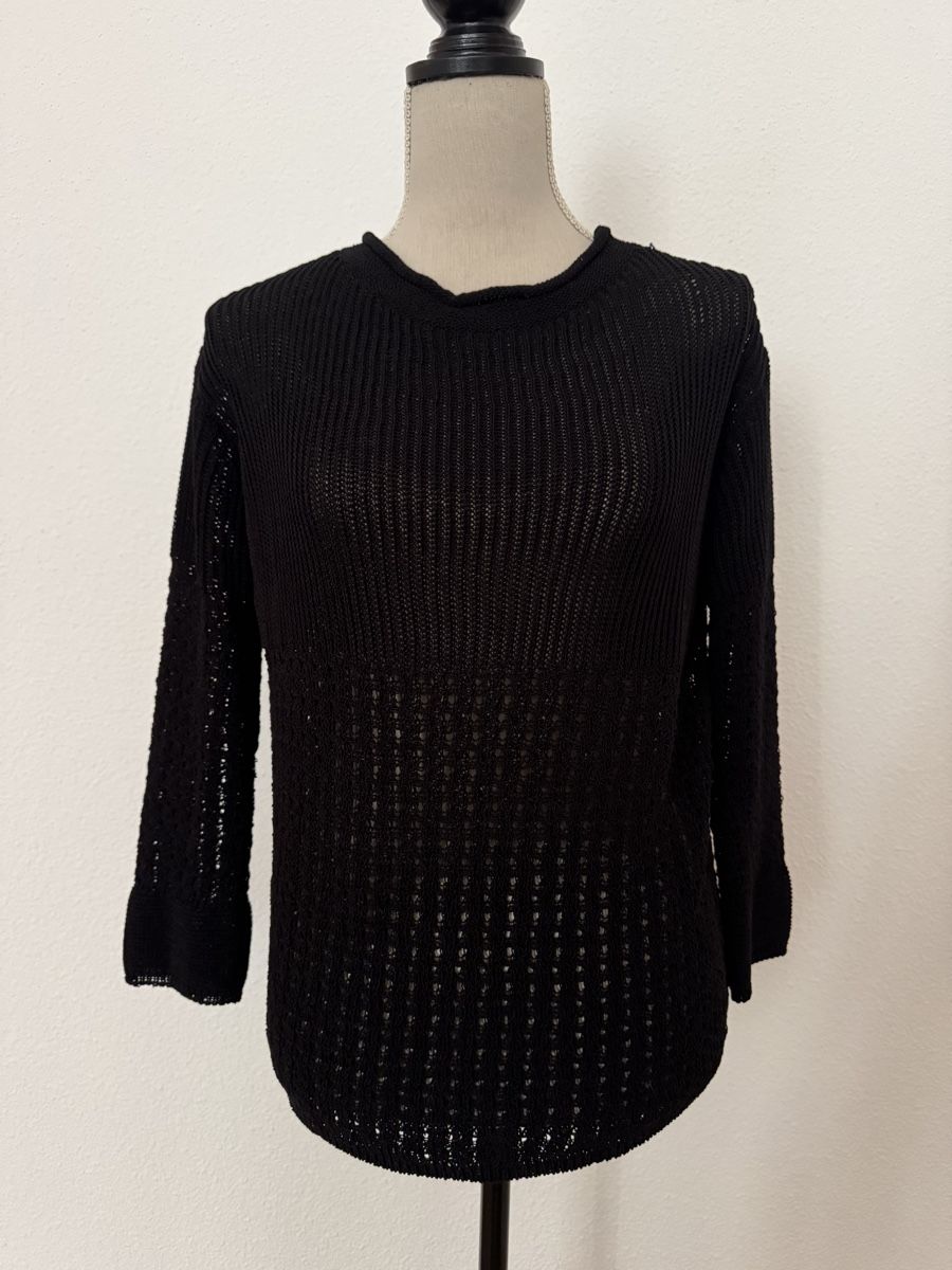 Max Mara Maglioni & Felpe: Superbe Pull Max Mara noir en coton et polyamide, taille M – Nuovo (secondo la descrizione) da Morges venduto da sandy069