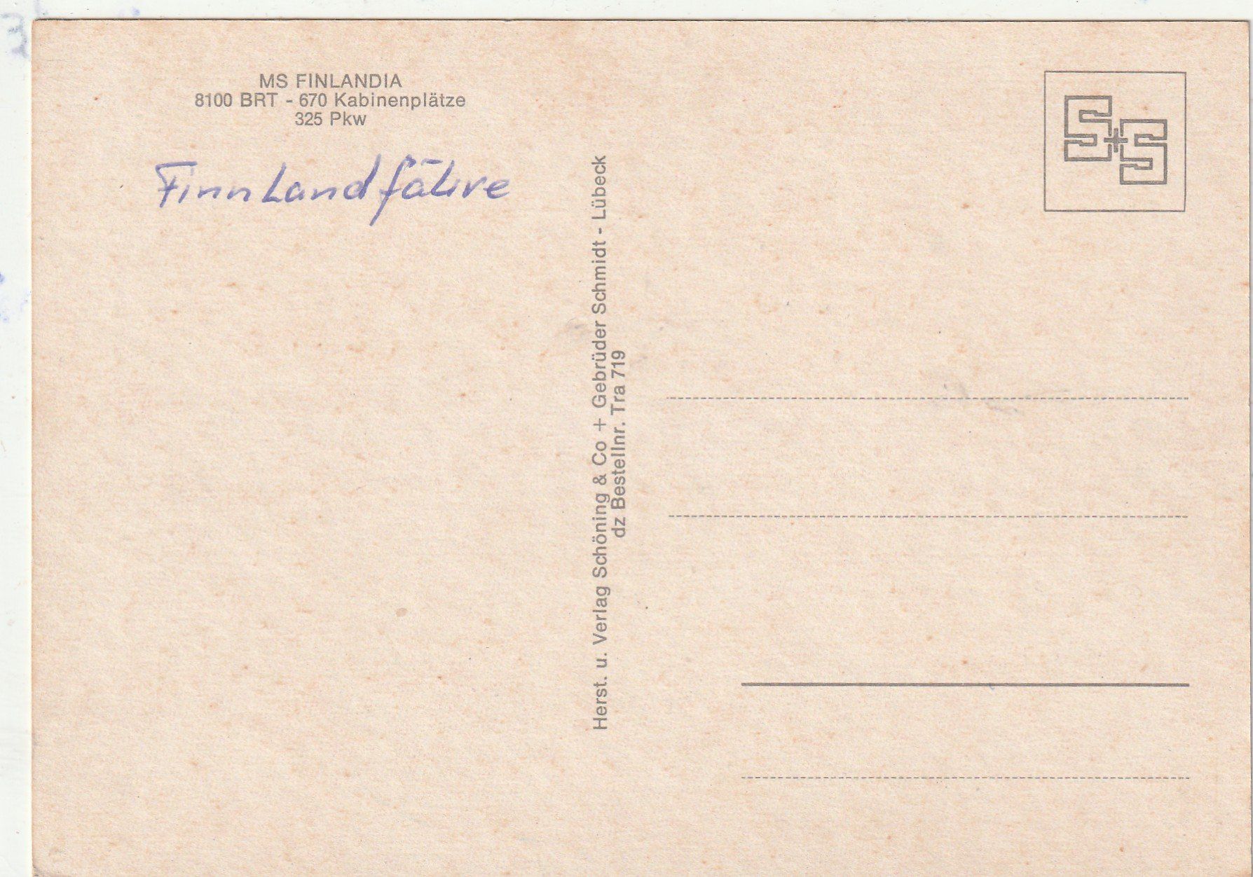 Cartoline postali: M/S Finlandia – Usato da Lumbrein venduto da made02 1