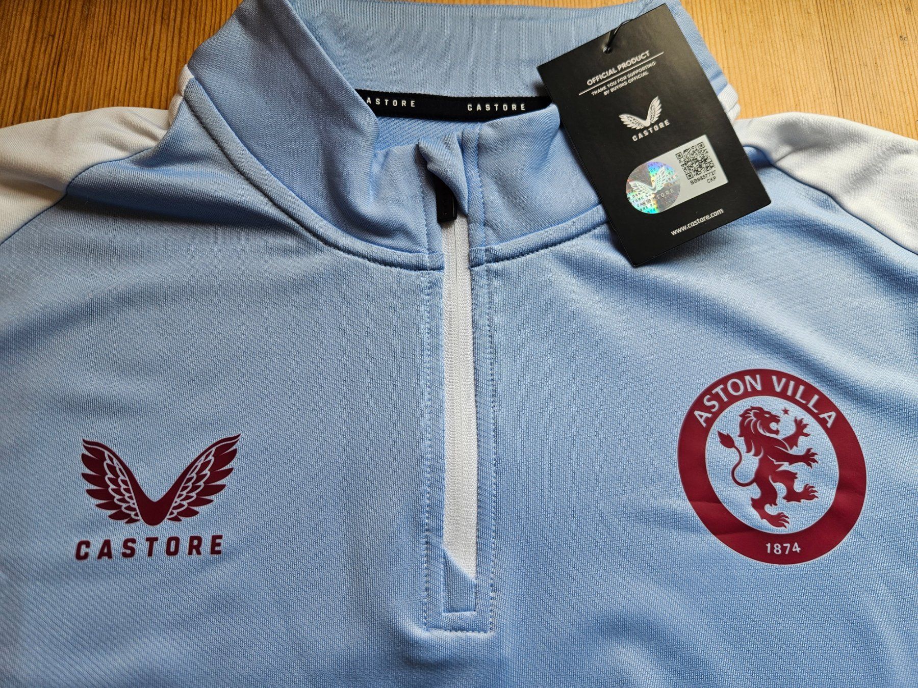Canottiere & Pantaloni: Aston Villa Trainingsoberteil Castore Gr. M NEU Birmingham – Nuovo (secondo la descrizione) da Hägglingen venduto da United-Village-Trade 1