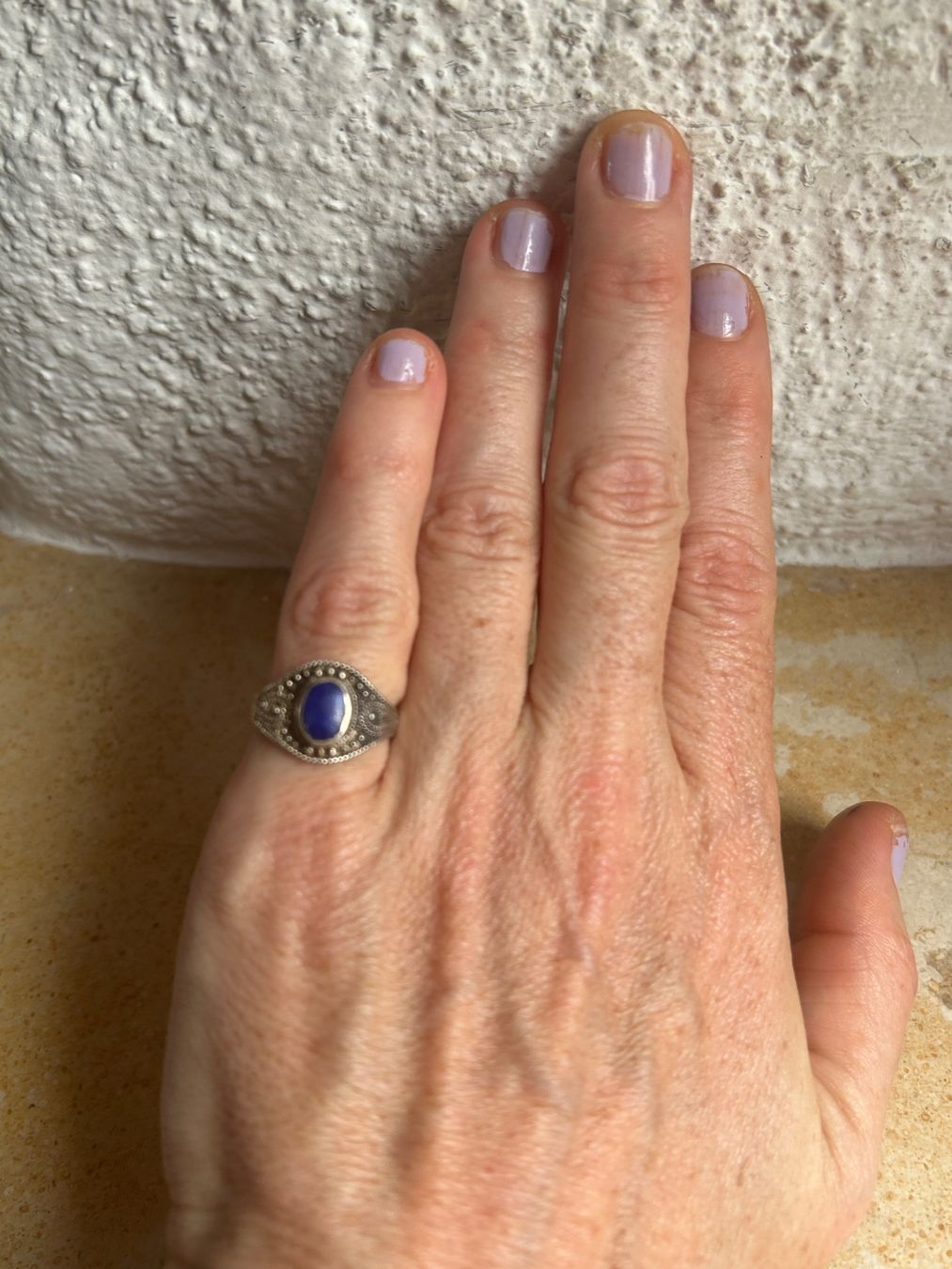 Ringe: Silberring Lapislazuli Vintage (Grösse 50) – Gebraucht aus Dittingen von Bellevista 1