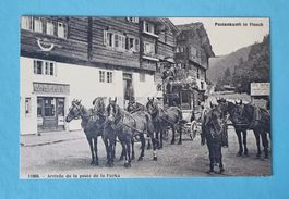 Fiesch - Ankunft der Post - Furkapost - 1907