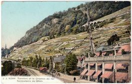 Montreux - Funiculaire/Standseilbahn Territet-Glion Farbig