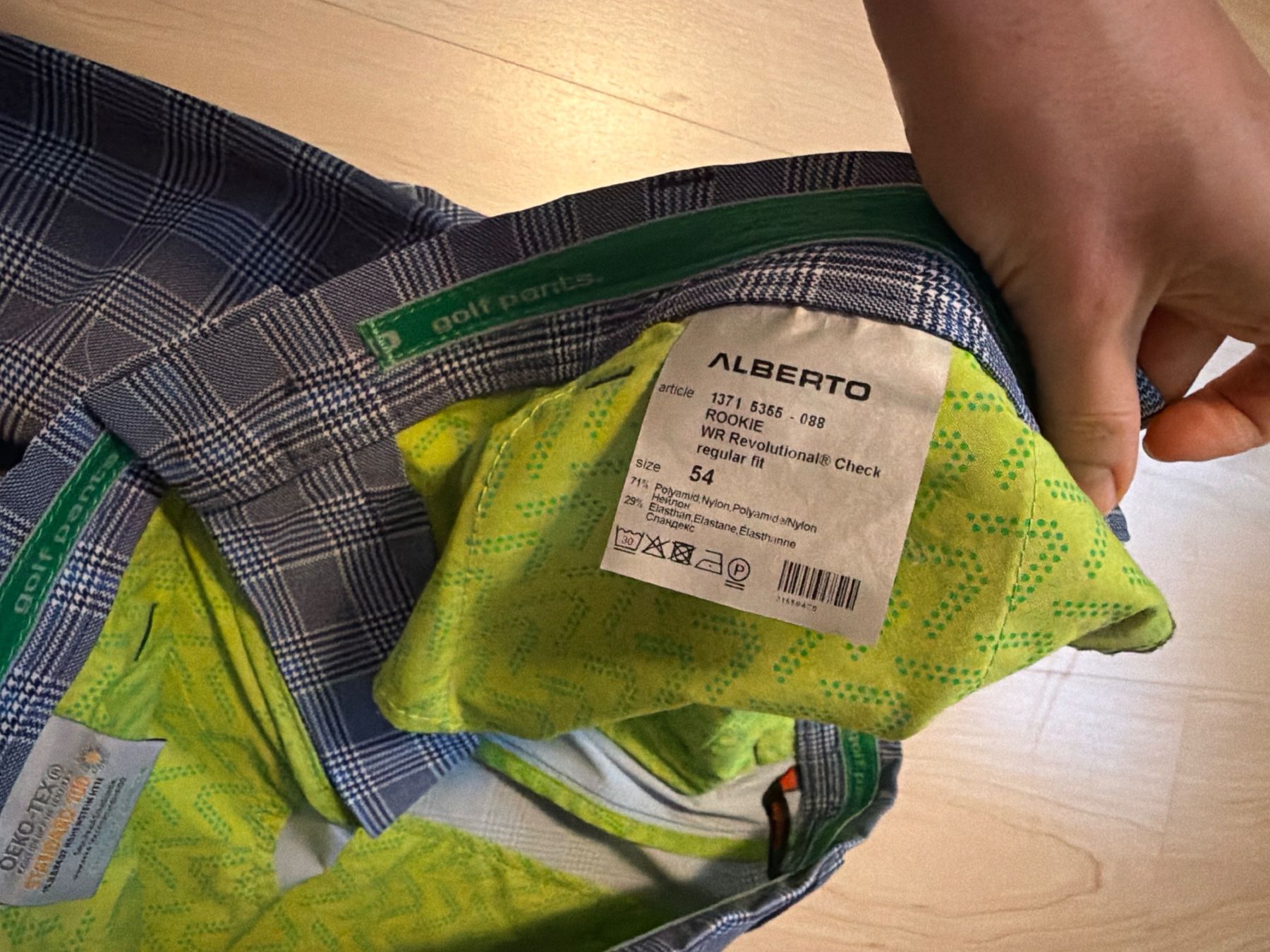 Pantaloni: Golf Hose Alberto kariert Rookie – Nuovo (secondo la descrizione) da Hettlingen venduto da blu_tb6z 5