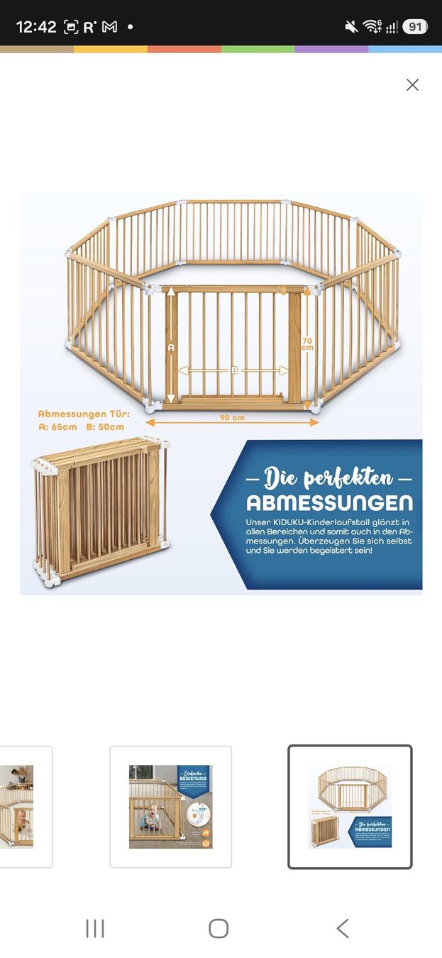 Lauf- & Sicherungsgitter: Kiduku Laufgitter – Gebraucht aus Zürich von supermanfred4955 1