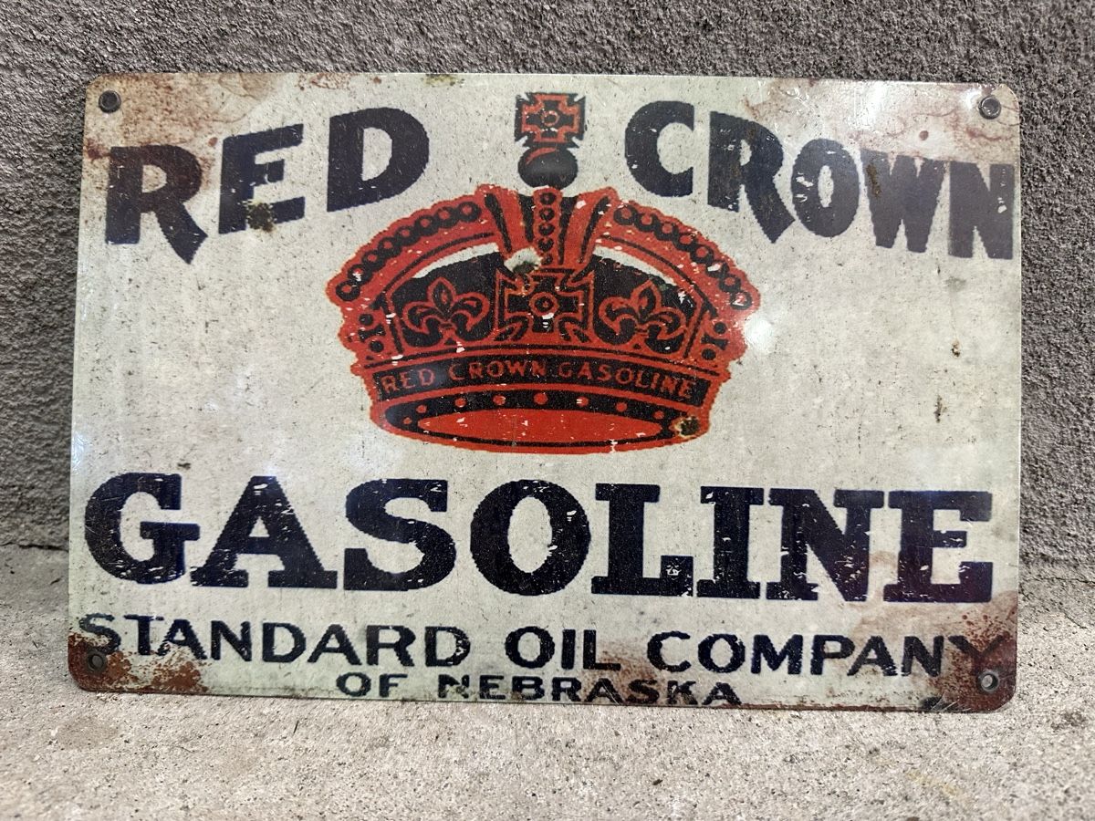 Insegne: Red crown gasoline Tankstelle  – Usato da Reinach AG venduto da rares75