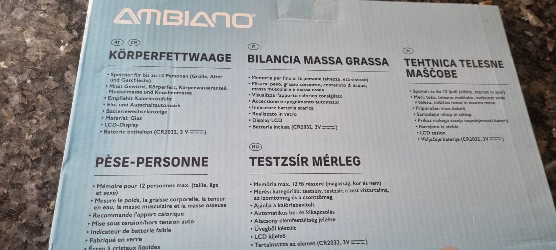 Bilance pesapersone: Ambiano Körperfettwaage - neu! – Nuovo (secondo la descrizione) da egliswil venduto da Maggy6 1