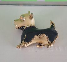50 er Jahre Hündchen Brosche 