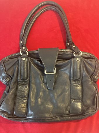 Handtasche Zadig & Voltaire Leder dunkelblau gebraucht