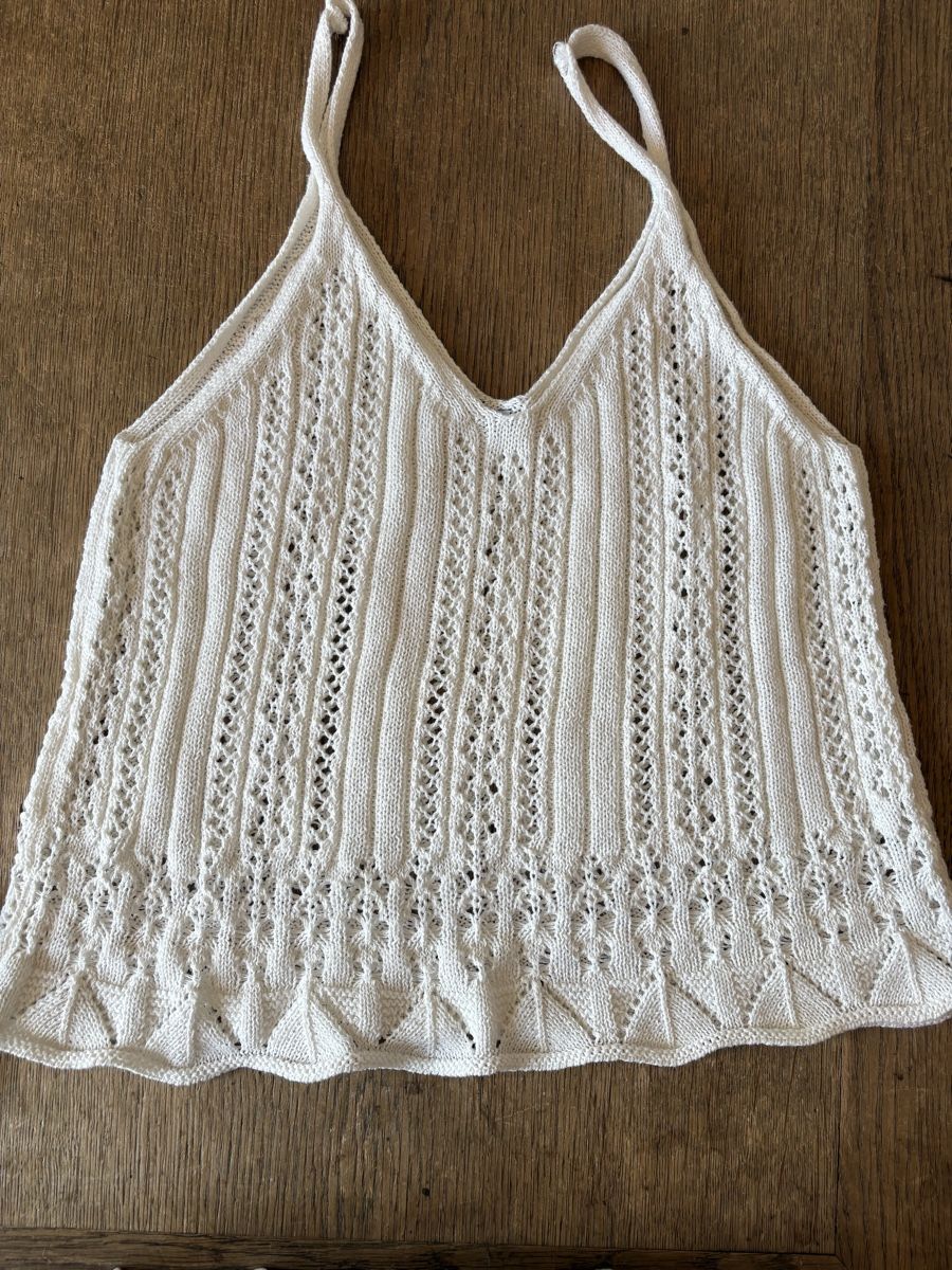 Top: 2 gestrickte Tops aus Baumwolle – Nuovo (secondo la descrizione) da Baden venduto da jdif 3