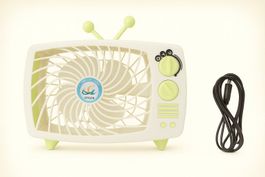 Ventilateur design rétro usb