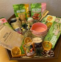Grosser Geschenkkorb einfach Matcha